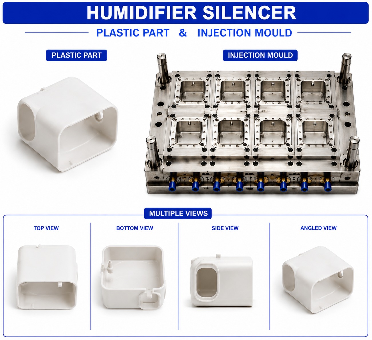 Humidifier Plastic Silencer Mould and Moulding Service